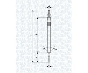 MAGNETI MARELLI 062900062304 Bougie de préchauffage pour ,CHRYSLER,JEEP,MERCEDES