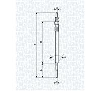 MAGNETI MARELLI 062900070304 Bougie de préchauffage pour ALFA ROMEO,FIAT,JEEP,LA