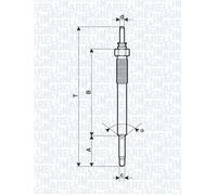 MAGNETI MARELLI 062900074304 Bougie de préchauffage
