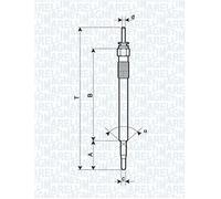 MAGNETI MARELLI 062900086304 Bougie De Préchauffage Pour HYUNDAI, KIA