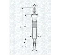 MAGNETI MARELLI 062900092304 Bougie de préchauffage pour OPEL VECTRA B (36)