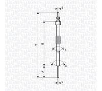 MAGNETI MARELLI 062900129304 Bougie De Préchauffage Pour SUBARU