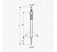 Bougie de préchauffage MAGNETI MARELLI 062900138304