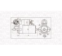 Démarreur 063720984010 MAGNETI MARELLI pour BMW OPEL