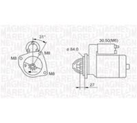 MAGNETI MARELLI 063721203010 Démarreur pour IVECO,RENAULT TRUCKS,UAZ