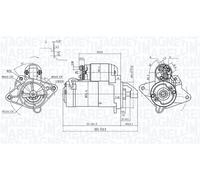 MAGNETI MARELLI 063721415010 Démarreur pour NISSAN,OPEL,RENAULT