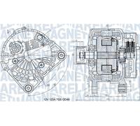 MAGNETI MARELLI 063732058010 Alternateur pour RENAULT