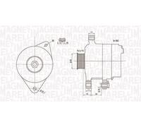 MAGNETI MARELLI 063732112010 Alternateur pour MITSUBISHI