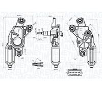 MAGNETI MARELLI 064070000010 Moteur d'essuie-glace pour VW