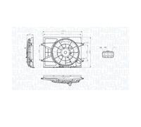 Magneti Marelli 069422796010 Ventilateur Refroidissement Moteur pour Kia Cee'D