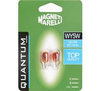 Magneti Marelli 070.00000000009490 WY5W Paire d'ampoules de Voiture en Verre 12 V 5 W culot W2,1 x 9,5D