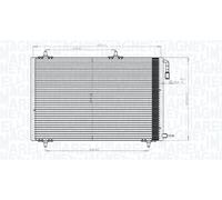MAGNETI MARELLI 350203816000 Condenseur, climatisation