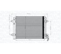 MAGNETI MARELLI 350203833000 Condenseur, climatisation pour VW