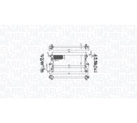Radiateur, refroidissement du moteur MAGNETI MARELLI 350213215100