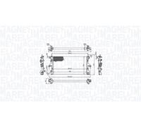 MAGNETI MARELLI 350213215200 Radiateur, refroidissement du moteur pour FIAT
