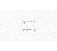 MAGNETI MARELLI 350213216500 Radiateur, refroidissement du moteur pour PEUGEOT