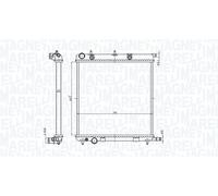 MAGNETI MARELLI 350213819000 Radiateur du moteur