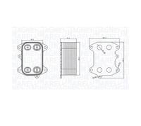 Radiateur d'huile moteur 350300003300 MAGNETI MARELLI pour VW SKODA AUDI SEAT