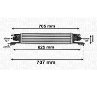 MAGNETI MARELLI 351319204120 Intercooler, échangeur pour OPEL,VAUXHALL