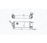 MAGNETI MARELLI 351319205510 Intercooler, échangeur pour MERCEDES-BENZ,RENAULT