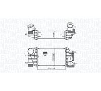 MAGNETI MARELLI 351319205820 Intercooler, échangeur pour NISSAN