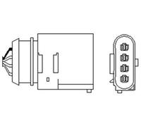 MAGNETI MARELLI 466016355061 Sonde lambda pour VW Polo V 3/5 portes (6R1, 6C1)