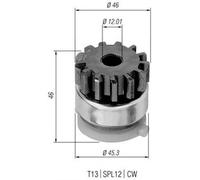 Roue libre, démarreur MAGNETI MARELLI 940113020294