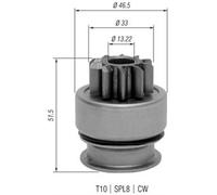 Pignon, démarreur MAGNETI MARELLI 940113020348 pour XM (Y4) 2.5 1994-2