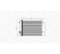 MAGNETI MARELLI Condensateur Climatisation Avec Sécheur Pour VW Passat Variant