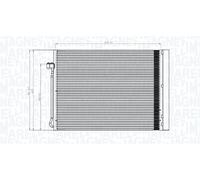 MAGNETI MARELLI Condensateur Climatisation pour BMW X5 F15 F85 Buick Electra