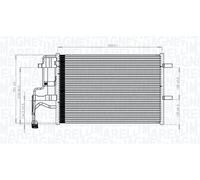 MAGNETI MARELLI Condensateur Climatisation Pour Mazda 3 BK Dodge Ram 50 Extended