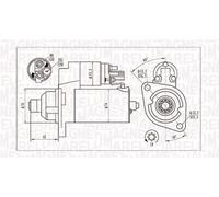 MAGNETI MARELLI Démarreur Compatible Pour VW Tiguan Audi A3 5N 8P1 8PA