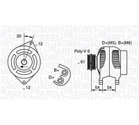 MAGNETI MARELLI Générateur 063321819010