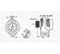 MAGNETI MARELLI Générateur 063377005010