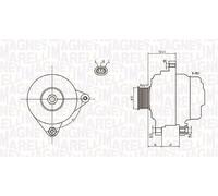 Magneti Marelli Générateur 063731792010 | Compatible avec: TOYOTA RAV 4 II