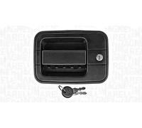 Magneti Marelli MMS0019 Lot de 2 poignées de porte en plastique avec cylindre de verrouillage pour Iveco EuroCargo 1991-2002, noir