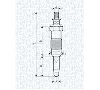 MAGNETI MARELLI Préchauffage pour Puch Modèle G 300 GD 350 Daewoo Korando Cabrio