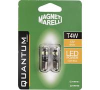 Magneti Marelli Quantum Energy Paire d'ampoules LED de voiture T4W, 8 SMD, 12 V, connexion BA9S