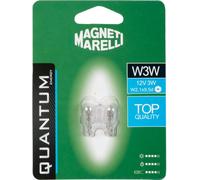 MAGNETI MARELLI QUANTUM ENERGY W3W Paire Ampoules Auto 12V 3W Verre