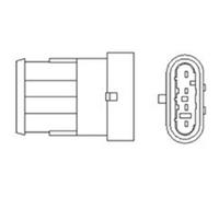 MAGNETI MARELLI Sonde Lambda Chauffée 4 Fils pour Fiat Seicento 600 1.1 1.4 12V