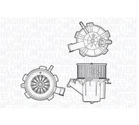 Magneti Marelli Moteur électrique et ventilateur intérieur 069412706010