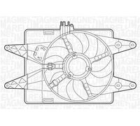 MAGNETI MARELLI Ventilateur, refroidissement du moteur Article : 069422025010