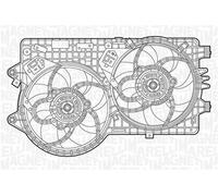 MAGNETI MARELLI Ventilateur, refroidissement du moteur Article : 069422240010