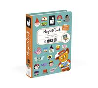 Janod - Magneti'Book Contes - Jeu Educatif Magnétique 40 Pièces - Apprentissage Motricité Fine et Imagination - Dès 3 Ans, J02588