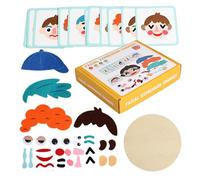 Magneti'Book Crazy Faces Garçon - Jeu Créatif Magnétique Expressions Faciales | Jouet Éducatif Collage Visage Enfant | Activité Bricolage Imagination Interaction Apprentissage | Coffret Ludique Aimant