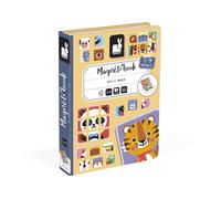 Janod Jeu magnétique Magnéti'Book Mix & Match – 8 animaux, 72 magnets – Certifié FSC – Dès 3 ans