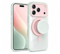 Magnetic 2-in-1 Double-Layer Gradient Full-Cover AI Button Case for iPhone 17/16/15/14 Pro Max, Magnetic Gradient Phone Case with Built-in Stand (Green,17pro)