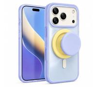 Magnetic 2-in-1 Double-Layer Gradient Full-Cover AI Button Case for iPhone 17/16/15/14 Pro Max, Magnetic Gradient Phone Case with Built-in Stand (Blue,17promax)