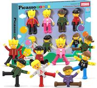 Magnetic 8 Pièces Character Action Figures Toddler Toy Set Magnet Expansion Variety Pack Educational Add-On Stem Learning Kit Pretend Playset For Construction Building Block Tiles Pta03