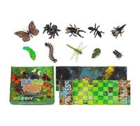 Magnetic Activity Book, Movable Joint Toy, 10x8 inches Early Learning Worm Set with Fun Stickers, Kids Learning, Magnetic Book with Interactive Pieces, Toy for Preschoolers and Daycare